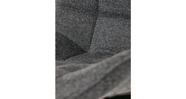 Jídelní židle QUINZELJOR, šedá látka, černý kov