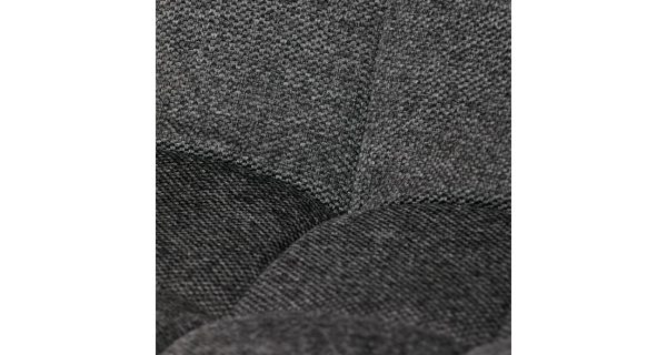 Jídelní židle QUINZELJOR, šedá látka, černý kov