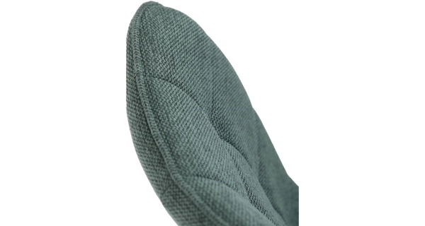 Jídelní židle QUINZELJOR, zelená látka, černý kov