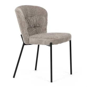 Jídelní židle RELTRON, lanýžová látka