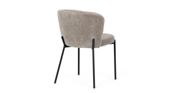 Jídelní židle RELTRON, lanýžová látka