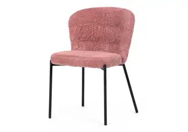 Jídelní židle RELTRON, růžová látka