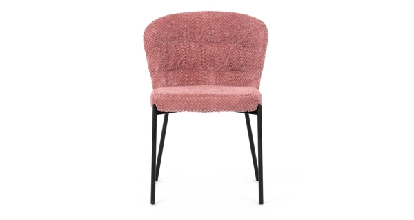 Jídelní židle RELTRON, růžová látka