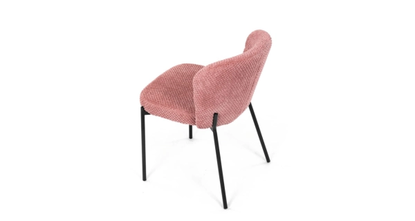 Jídelní židle RELTRON, růžová látka