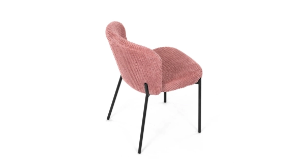 Jídelní židle RELTRON, růžová látka