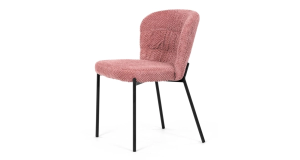 Jídelní židle RELTRON, růžová látka