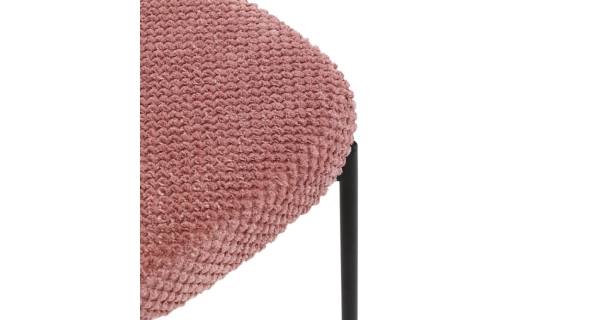 Jídelní židle RELTRON, růžová látka