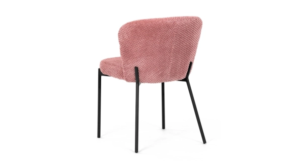 Jídelní židle RELTRON, růžová látka