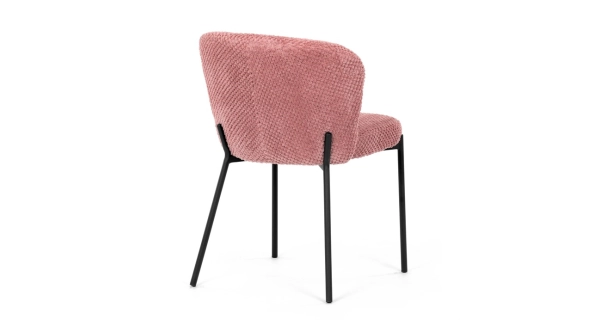 Jídelní židle RELTRON, růžová látka