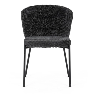 Jídelní židle RELTRON, šedá látka