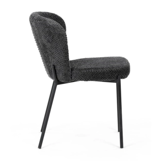 Jídelní židle RELTRON, šedá látka