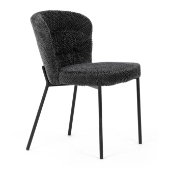 Jídelní židle RELTRON, šedá látka