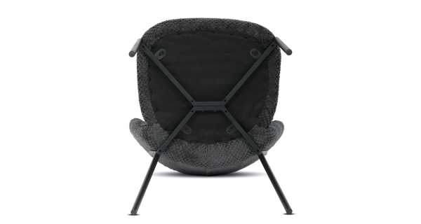 Jídelní židle RELTRON, šedá látka