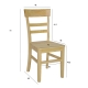 Jídelní židle RUFINA III, masiv borovice/moření: olše