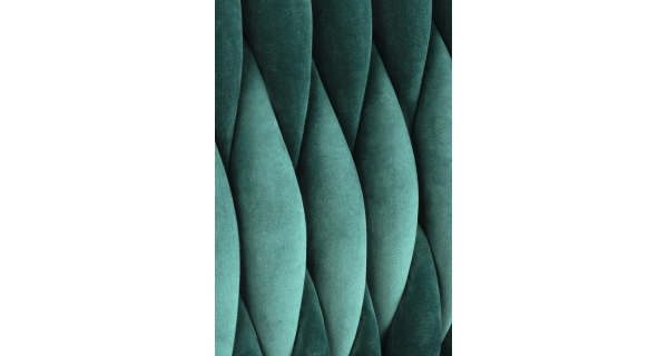 Jídelní židle RUZA, zelená/zlatá