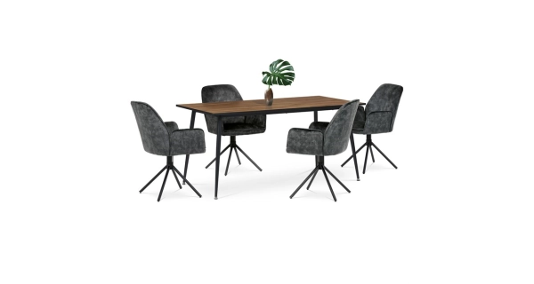 Jídelní židle SANSEVERIA, černá