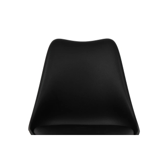 Jídelní židle SARSAR, černý plast/masiv buk