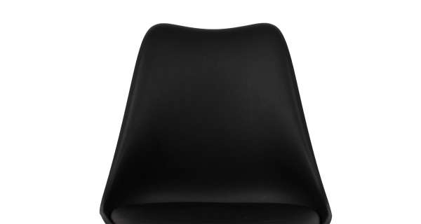 Jídelní židle SARSAR, černý plast/masiv buk