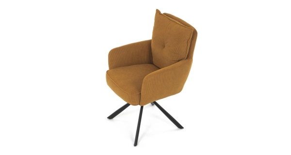 Jídelní židle SARVORUL, hořčicová látka