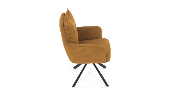 Jídelní židle SARVORUL, hořčicová látka