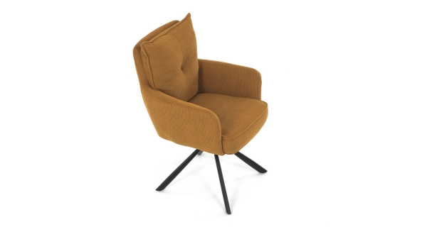 Jídelní židle SARVORUL, hořčicová látka