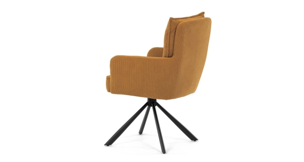 Jídelní židle SARVORUL, hořčicová látka