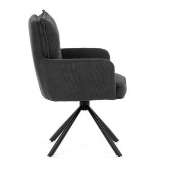 Jídelní židle SARVORUL, šedá látka