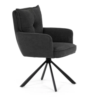 Jídelní židle SARVORUL, šedá látka