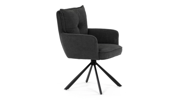 Jídelní židle SARVORUL, šedá látka