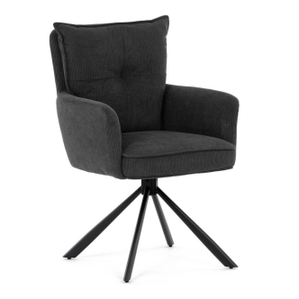 Jídelní židle SARVORUL, šedá látka