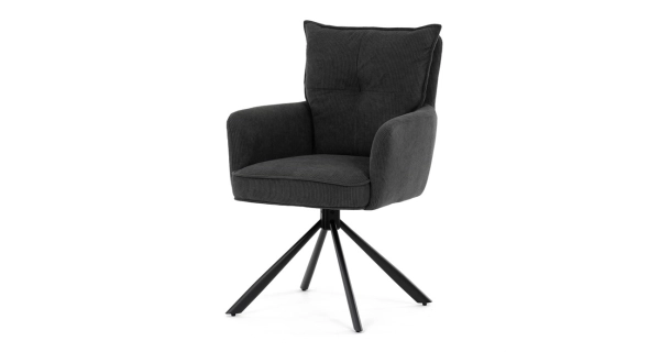 Jídelní židle SARVORUL, šedá látka