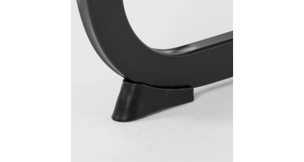 Jídelní židle SIPPY, stříbrná látka, černé kovové nohy