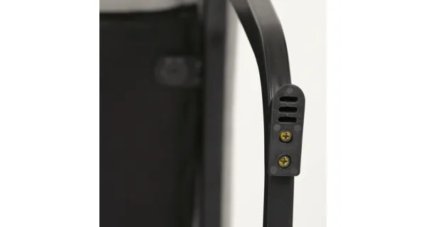 Jídelní židle SIPPY, světle šedá látka, černé kovové nohy