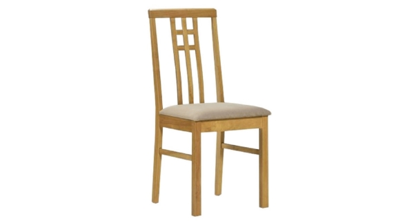 Jídelní židle SLAVATA, dub sonoma/látka krémová