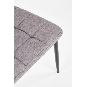 Jídelní židle SOLANGE, šedá/černá