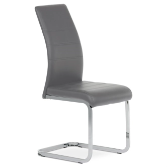 Jídelní židle SOLFIN, šedá ekokůže