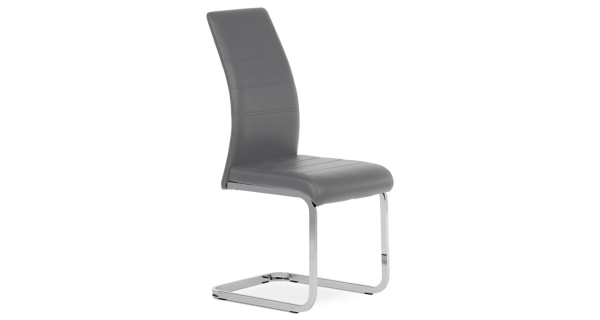 Jídelní židle SOLFIN, šedá ekokůže