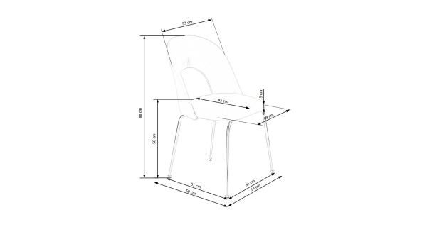 Jídelní židle SOMERTON, černá