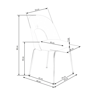 Jídelní židle SOMERTON, růžová