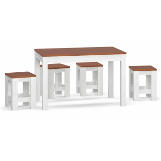 Jídelní židle/stolička – 2ks CARBONARA, borovice andersen/třešeň