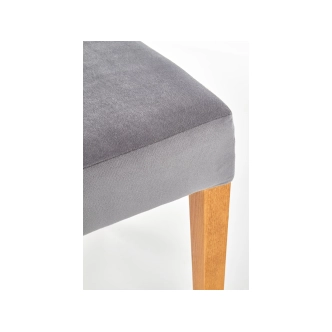 Jídelní židle TABANUS, šedá/dub medový