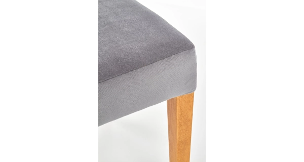 Jídelní židle TABANUS, šedá/dub medový