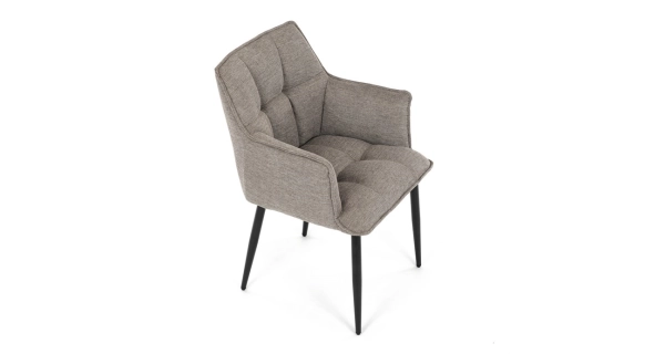 Jídelní židle TORELGAR, hnědá látka, černý kov