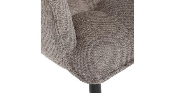 Jídelní židle TORELGAR, hnědá látka, černý kov