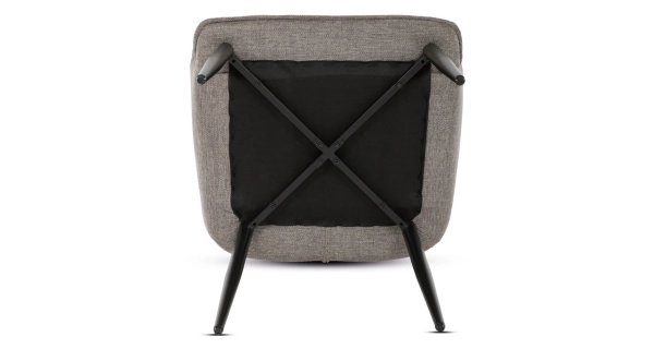 Jídelní židle TORELGAR, hnědá látka, černý kov