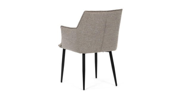 Jídelní židle TORELGAR, hnědá látka, černý kov