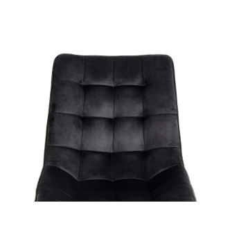 Jídelní židle TORIVEL, černá látka/kov