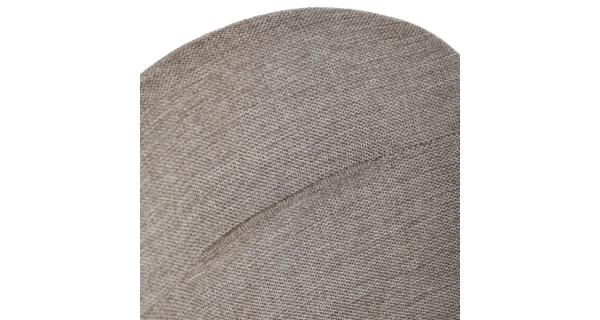 Jídelní židle TORLAN, béžová látka a tmavě šedá látka v dekoru vintage kůže, černý kov