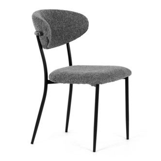 Jídelní židle TREVORA, šedá látka