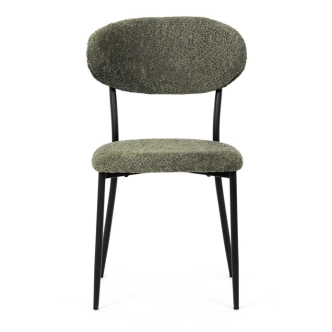 Jídelní židle TREVORA, zelená látka